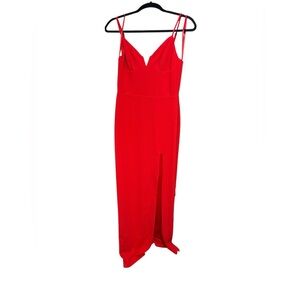 City Triangles Vibrant Red Gown